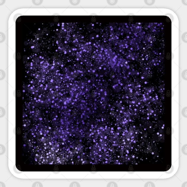 Purple Speckle Space Nebula Design Sticker by moonshine741